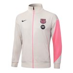Ropa Deportiva Con Cremallera Larga Barcelona 2025 2026 Amarillo Rosa