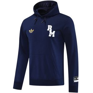 Chaqueta Con Capucha Real Madrid 2025 2026 Azul Marino